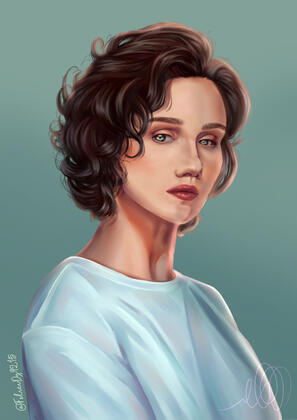 Portrait study of Susanne Karin Moe