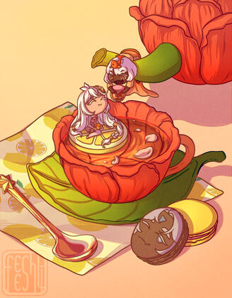 Spio and Feesh - Spio's Birthday Art