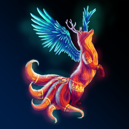 Mythical Fox Character Design